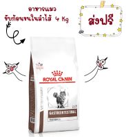 -ส่งฟรี- Royal Canin Gastro Intestinal Hairball 4 kg อาหารแมวกำจัดก้อนขนในทางเดินอาหาร ลดโอกาสการเกิดนิ่ว 4 kg