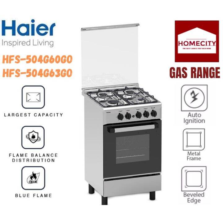 HAIER GAS RANGE HSF 504G60GO/504G63GO Lazada PH