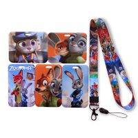 Disney Zootopia Kids Card Holder Business Badge Card Case Frame ABS Employee Case Cover Student Lanyard Name Card Holder Card Holders