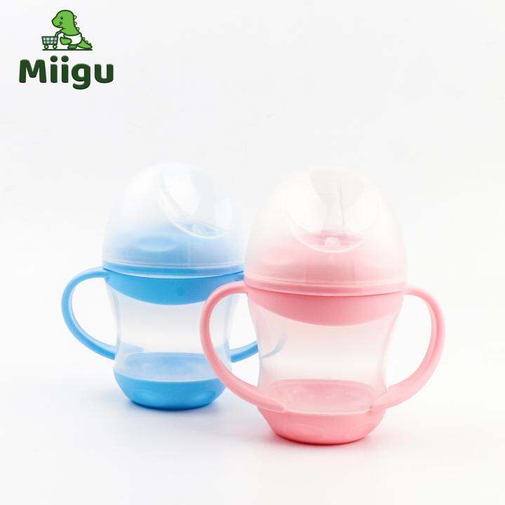 Miigu Baby High Quality Baby Milk Bottle With Handle Infant Cute Little ...