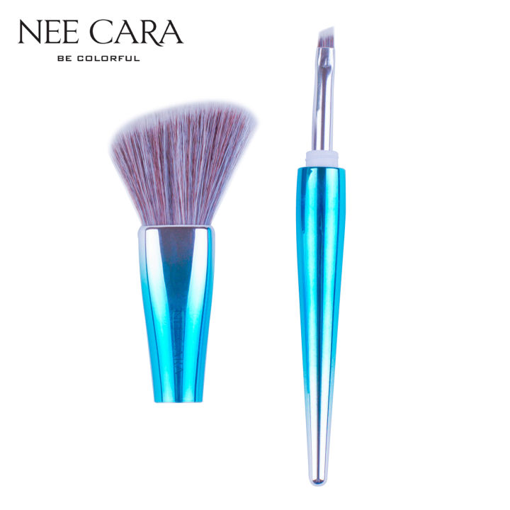 clearance-nee-cara-นีคาร่า-แปรงแต่งหน้า-แปรงปัดแก้ม-แปรงอายแชโดว์-แปลงอายแชโดว์-n754-nee-cara-blush-and-eyebrow-brush
