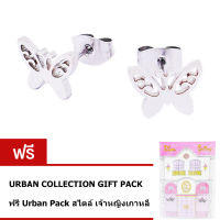 Tips Gallery Princess Collection ต่างหู STAINLESS STEEL 316L สตัด  รุ่น Fairytail Butterfly  TES-SEL307UR