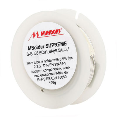 ของแท้ Mundorf supreme 9.5% silver gold solder  แบ่งขายราคาต่อ1เมตร / ร้าน All Cable
