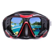 Adult Swimming Goggles Tempered Glass Wide View Anti-Fog Snorkel Mask Mascara De Mergulho Очки Для Плавания Маска Для Плавания