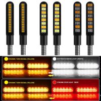 2ชิ้นมอเตอร์ไซค์คันเล็ก LED ไฟสัญญาณเลี้ยวไฟกระพริบสีเหลืองสัญญาณไฟสีดำไฟสำหรับฮอนด้ายามาฮ่าคาเฟ่12V