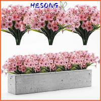 HESONG หนังเทียม กลางแจ้ง ทนต่อรังสียูวี ดอกไม้ปลอม ตกแต่งระเบียง ดอกไม้ประดิษฐ์ สวนพืชพลาสติก