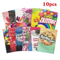 【DT】 hot  10Pcs Aluminum Foil Hologram Rainbow Food Dampness Pouch Small Water Proof Zipper Resealable Pouche Plastic Self Seal Bags