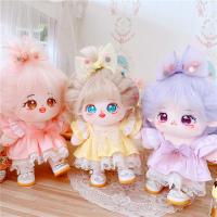 20cm Cute Doll Accessories Yellow Pink Purple Princess Dress Hairpin Clothes Set Taeyeon Irene Joy Yeri Fans Gift