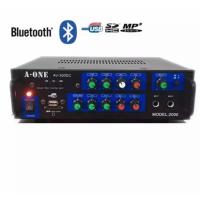 CCTV SHOP A-ONE เครื่องขยายเสียง AC/DC BLUETOOTH เล่น USB MP3 SDCARD รถโฆษณา รุ่น A-ONE 2000