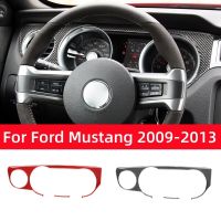 For Ford Mustang 2009-2014 Accessories Carbon Fiber Interior Car Car Speedometer Surround Decoration Sticker Decal Trim Cover