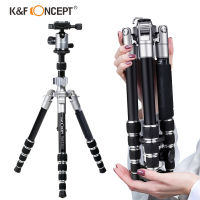 K&amp;F Concept Tripod (KF09.045) TM2235 II (Silver) Aluminium Alloy ขาตั้งกล้องปรับ Monopod ได้