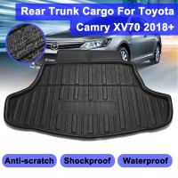 สำหรับ Toyota Camry XV70 2018-2019แผ่นปูพื้นด้านหลัง Cargo Mat ด้านหลัง Cargo Boot Liner ถาดแผ่นพื้นพรมอุปกรณ์เสริมอัตโนมัติ