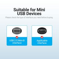 Vention USB USB ขนาดเล็ก2.0ไปยัง USB ขนาดเล็กที่ชาร์จได้อย่างรวดเร็วสำหรับการ USB ฮาร์ดดิสก์กล้อง DVR รถยนต์ดิจิตอล GPS MP4 MP3