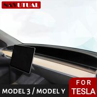 Anti-Slip Dashboard สำหรับ Tesla รุ่น3 Y 2017 - 2023 Sunshade Flannel Pad Dash Mat Dashboard ตกแต่งภายใน