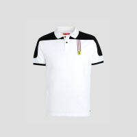 FERRARI เฟอร์รารี่ เสื้อโปโล รุ่น MEN ICON TAPE POLO WHT