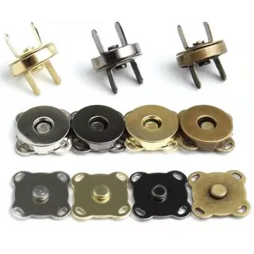 10pcs Magnetic Purse Quincunx Snaps For Clasps Closure Wallet Bags Handbag  Buckle Accessories 14/18mm Silver/bronze