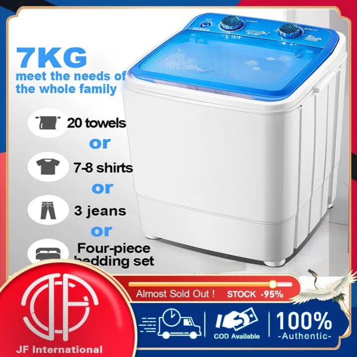 New upgrade 7KG large capacity toploading washing machines single tub