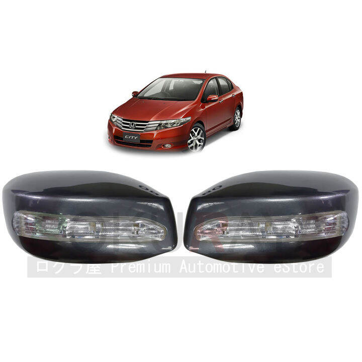 Honda City Fifth Generation (2008 2013) Car Auto Side Door Mirror Cover With Crystal LED