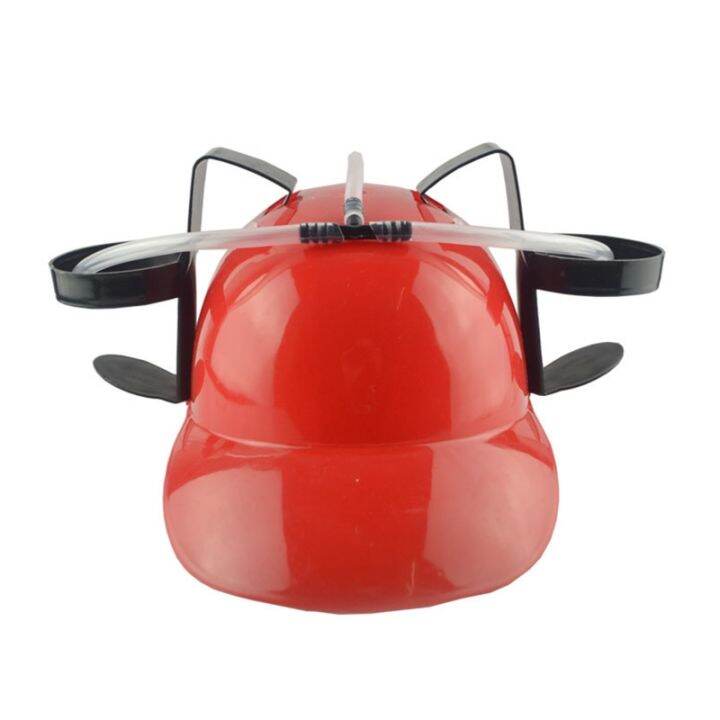 Drinking Helmet Drinking Hat with Straws & Can Holder for Beer Soda
