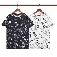 High Quality T-Shirt New Loose DG Full Body Printing Cotton Casual Short Sleeve Round Neck T-Shirt