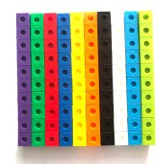 100pcs numberblocks liên kết khối toán manipulatives Montessori đếm đồ
