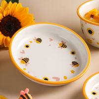 【CW】 Salad Plate Tableware Plates Platos Household Noodle Dishes Platter Fruit Dinnerware Посуда