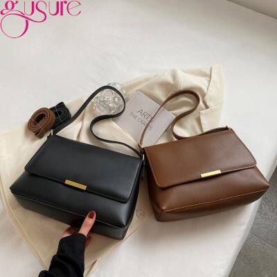 【CW】 Gusure Handbag Large Capacity Leather Shoulder Crossbody Female Designer Shopper Totes