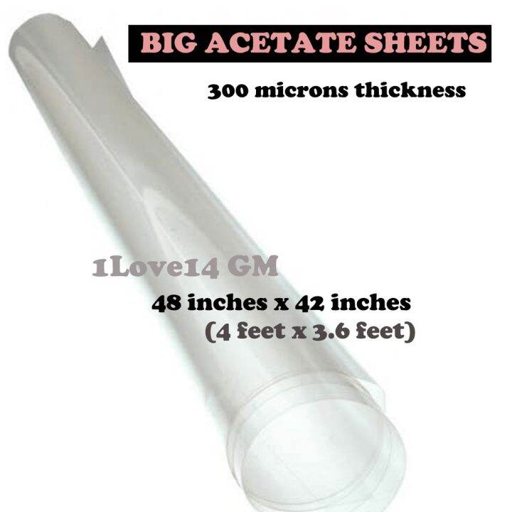 Acetate Sheet (Clear) Big Size 48 x 42 inches Lazada PH