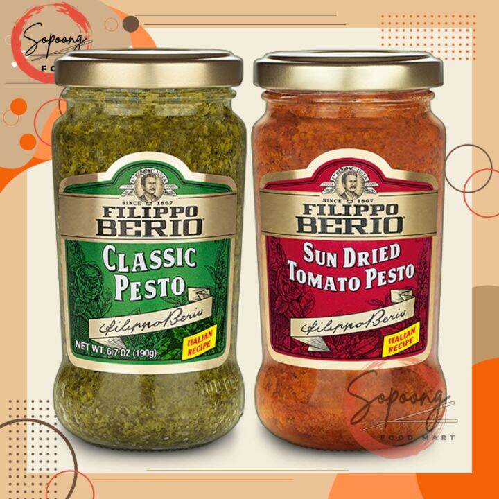 FILIPPO BERIO Classic & Sun Dried Tomato Pesto 190ml Lazada PH