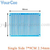 2pcs Single Sided PCB 7X9CM 2.54MM Spacing 7*9CM Universal Experimental Board Glass Fiber Blue Oil Universal Board 70*90mm