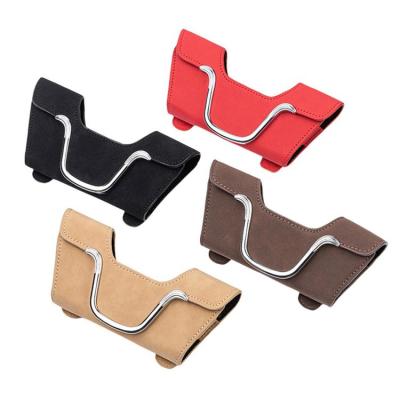 Sunglasses Holder for Car Auto Sun Visor Organizer Box Leather Vehicle Storage Tool for Cards Keys Lipsticks Small Wallets top sale