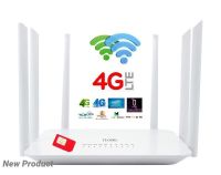 1200Mbps 4G Router 6 External High Gain Antennas High-Performance เราเตอร์ 6 เสา ใส่ซิม ปล่อย Wi-Fi,1200Mbps Dual-Band 2.4G+5Ghz