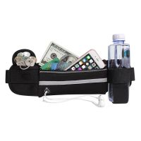 ♠✘❍ Sport Running Waist Bag For Women Men Waterproof Comfortable Gym Fanny Bag Safty Reflective Tape Cycling Phone Case Running Belt