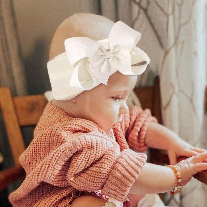 1ชิ้นที่คาดผม-kado-bayi-bando-bayi-baru-lahir-bando-bayi-ของขวัญนุ่มพิเศษ20สีโบว์ริบบิ้นขนาดใหญ่-bando-bayi-สาวเครื่องประดับผม-bandana-กว้าง