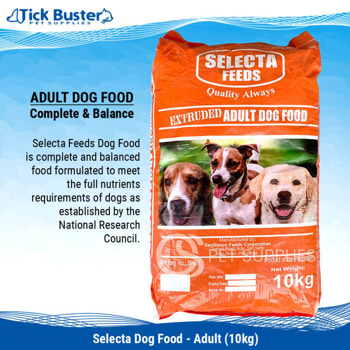 TBS2.010kg Selecta Feeds Quality Always Extruded Adult Dog Dry Food