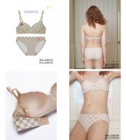 SABINA เซตชุดชั้นใน WIRELESS BRA (ไม่มีโครง) รุ่น Daddy loves Sabina รหัส SBLU585CM+SULU585CM สีช็อคโกแลต