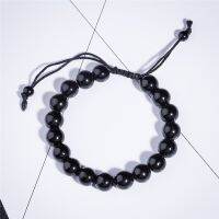 Che แฟชั่นรอบ Obsidian Stone Healthcare Bracelet สร้อยข้อมือเพื่อสุขภาพลดน้ำหนัก