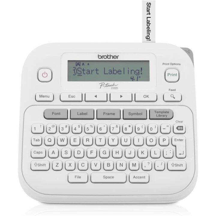 Brother Ptouch PTD210 PTD220 Easy to Use Label Maker One Touch Keys