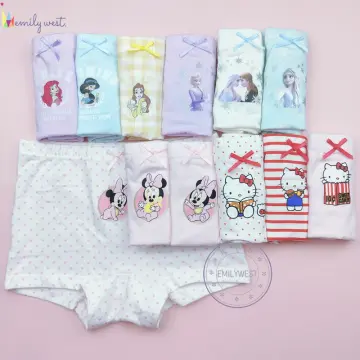 12 PK Toddler Little Girls Cotton Underwear Briefs Kids Panties Mermaid  Pattern 