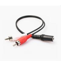 OOC สากล 3.5 มม. ถึง RCA อาร์ซีเอ มาเล หูฟัง 3.5 3.5mm ตัวเมีย สายสัญญาณเสียง ตัวแยกสัญญาณ สายแปลง เสียงสเตอริโอ