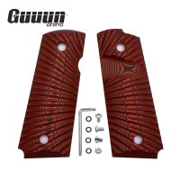 Guuun G10 Grips for 1911 Compact / Officer （Cpmpact 1911 กำด้ามปืน ) Sunburst Texture 10 Color Options