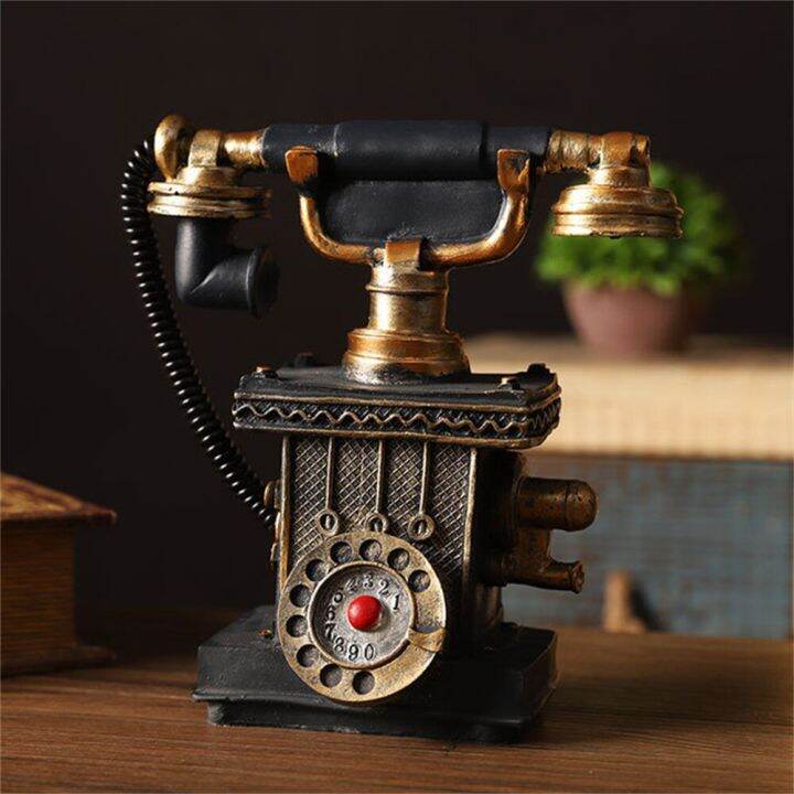 Vintage Home Decor Telephone Vintage Model European Retro Rotary Dial