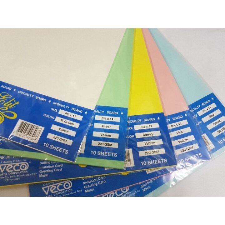 【COD】 VECO Elit Vellum Board short/long 220 gsm Lazada PH