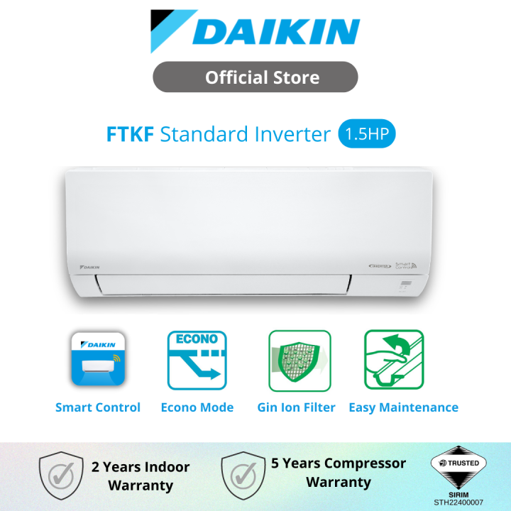 daikin aircond 1.5 hp inverter