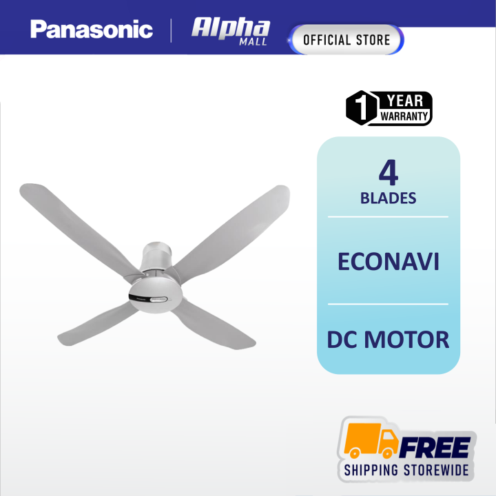 PANASONIC Ceiling Fan ECONAVI 4 BLADE FM14HW 56 INCH Short Energy
