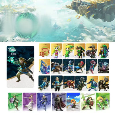 【Ready Stock】[SIMHOA] Amiibo Card ชิปการ์ดเกม Zelda Amiibo The Legend of Zelda:Tears of The Kingdo Zelda Ghost God 40 ชิ้น