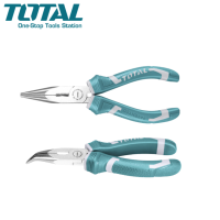 TOTAL คีมปากแหลม แบบปลายงอ 6 นิ้ว รุ่น THT1466P ( Bent Nose Plier )