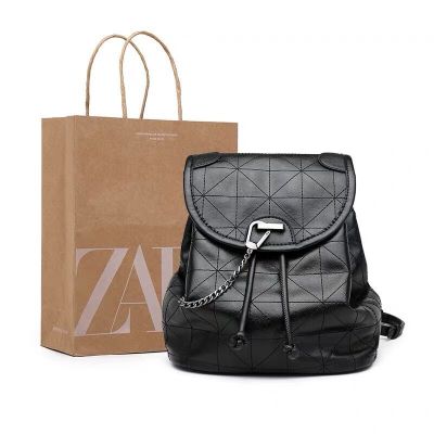 Zara ใหม่ กระเป๋าเป้สะพายหลังลําลอง ความจุขนาดใหญ่ แฟชั่นสําหรับสตรี