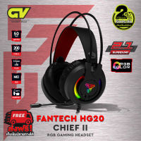 FANTECH รุ่น HG20 CHIEF II RGB Headset for Gaming ระบบ 2.1 หูฟังเกมมิ่ง แฟนเทค หูฟังครอบหู gaming มีไมโครโฟน ไฟ RGB รอบหูฟัง ปรับเสียงได้ สำหรับเกมแนว FPS , RTS, MMORPG ,MOBA ,RPG หูฟังคอม