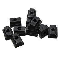 10ชิ้น M6 T สล็อตชุดแป้นเกลียวสีดำออกไซด์เสร็จสิ้น T-Slot Nut สำหรับ T-Track ใหม่